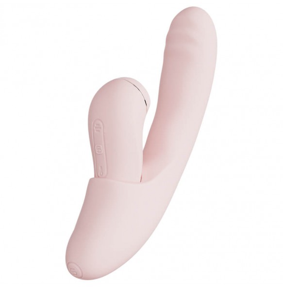 USA SVAKOM - Fatima Sucking Retractable Heating Vibrator (Chargeable - Pink)